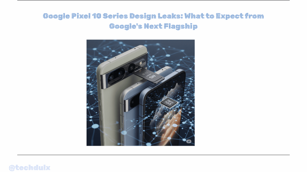 Google Pixel 10 Series Design Leaks - techdulx
