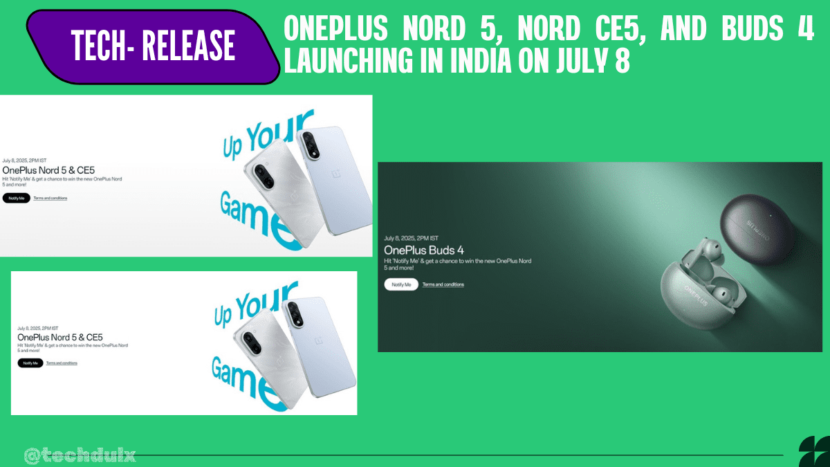 OnePlus products release soon techdulx